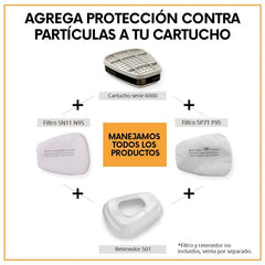 Filtro/Cartucho 3M 6001 para Gases y Ácidos