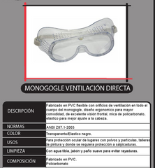 Monogogle Ventilación Directa Infra