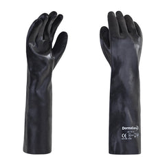 Guante PCV 45cm para Ácidos 44-418 Negro