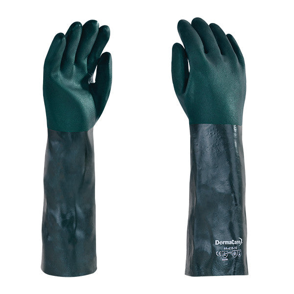 Guante PVC 45CM para Ácidos 44-418 Verde