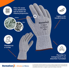 Guante Anticorte Nivel 3 Derma Care 51-623