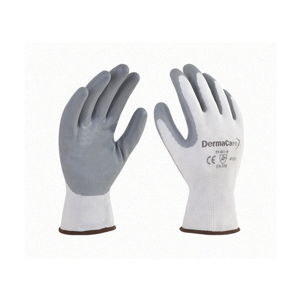 Guante Nylon Palma Nitrilo Derma Care 51-801