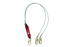 Linea de Vida Amortiguador de Caída Doble Cable de Acero MR Mod.SP1033