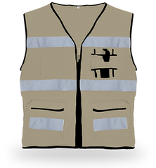 Chaleco Gabardina C/Malla en Espalda Mod.1062