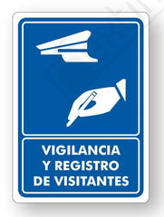 Señalamiento Vigilancia y Registro de Visitantes Mod.729