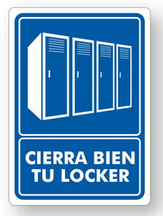 Señalamiento Cierra Bien tu Locker Mod.734