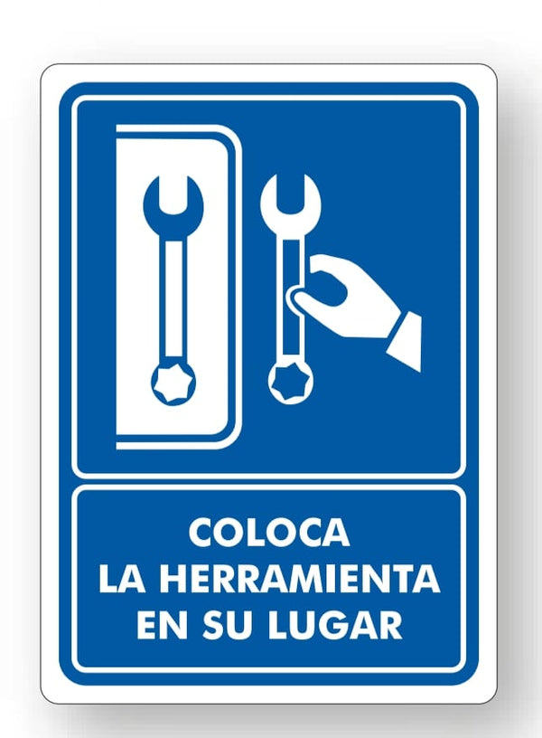 Señalamiento Coloca la Herramienta en su Lugar Mod.735