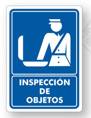 Señalamiento Inspección de Objetos Mod.743
