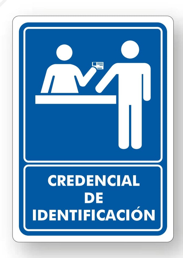 Señalamiento Credencial de Identificación Mod.474