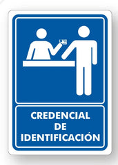 Señalamiento Credencial de Identificación Mod.474