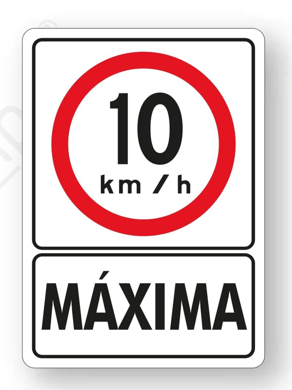 Señalamiento 10k/h Máxima Mod.800