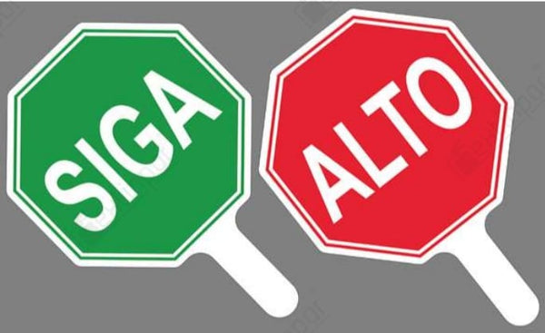 Señalamiento Alto-Siga (Tipo Paleta) Mod.804
