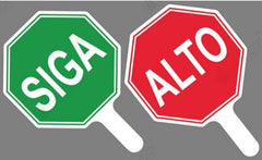 Señalamiento Alto-Siga (Tipo Paleta) Mod.804