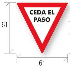 Señalamiento Ceda el Paso Mod.812