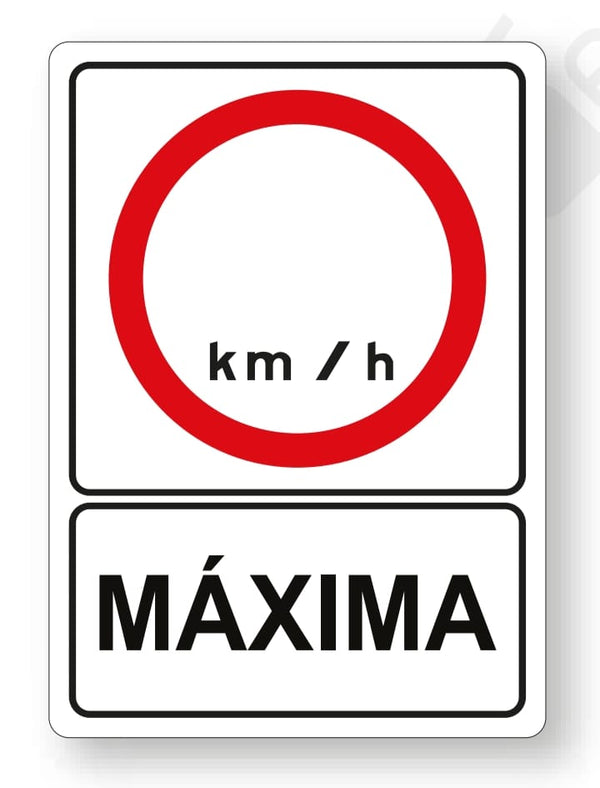 Señalamiento Velocidad Máxima Mod.818