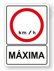 Señalamiento Velocidad Máxima Mod.818