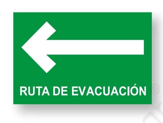 Señalamiento Ruta de Evacuación Izquierda Mod.920