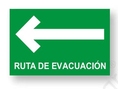 Señalamiento Ruta de Evacuación Izquierda Mod.920