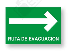 Señalamiento Ruta de Evacuación Derecha Mod.921