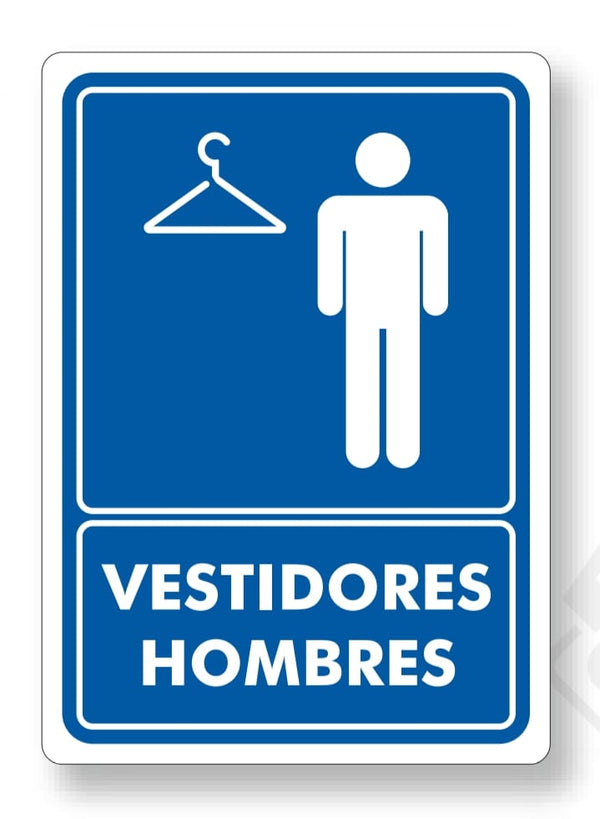 Señalamiento Vestidores Hombres Mod.A701