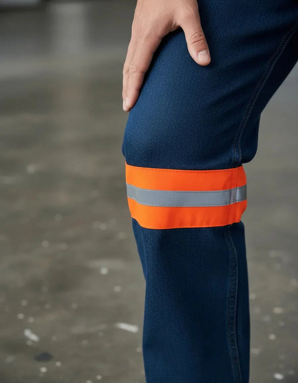Pantalón de Mezclilla Con Reflejante