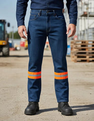 Pantalón de Mezclilla Con Reflejante